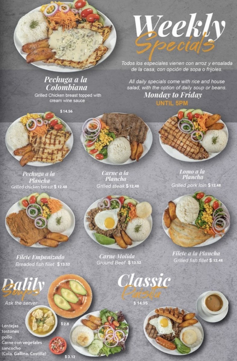 Noches De Colombia Clifton Menu - Image 2